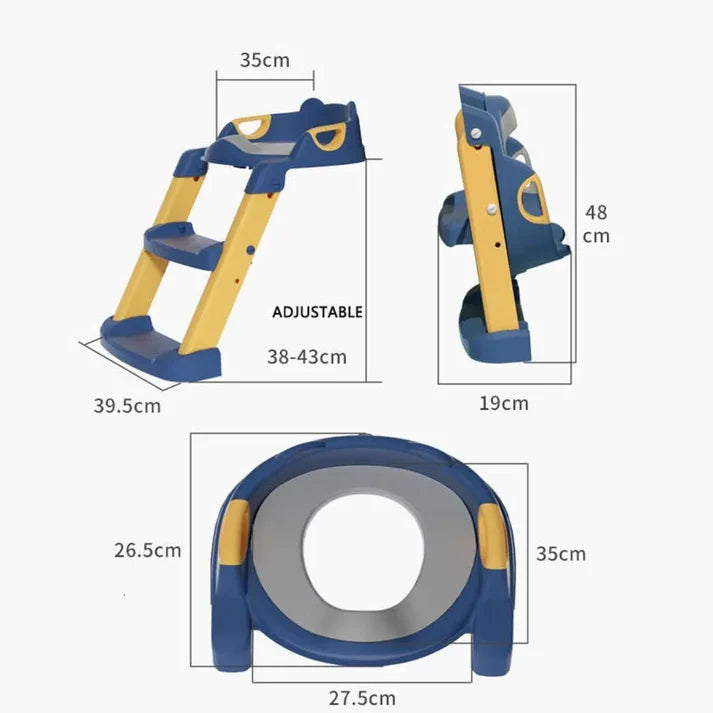 Réducteur de toilette pliable avec marche pieds