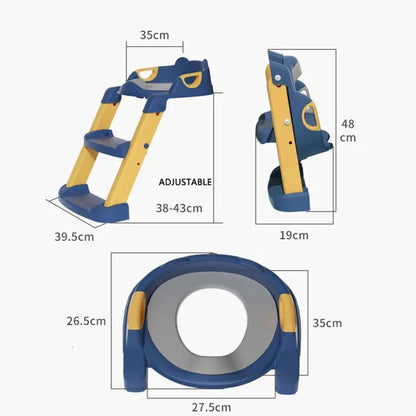 Réducteur de toilette pliable avec marche pieds