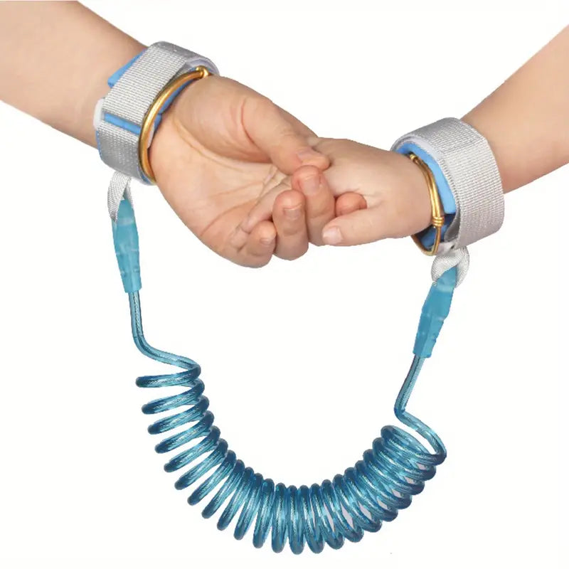 Gardez votre tout-petit en sécurité avec cette laisse-bracelet anti-perte bleue ! Cadeau de Noël, d'Halloween et de Thanksgiving