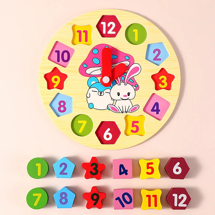 HORLOGE DE LAPIN EN BOIS